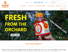 Tablet Screenshot of lumijuice.com